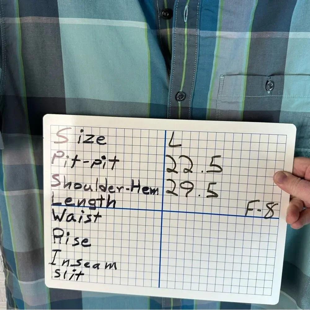 The North Face mens homes green & blue plaid button‎ down shirt gorpcore outdoor